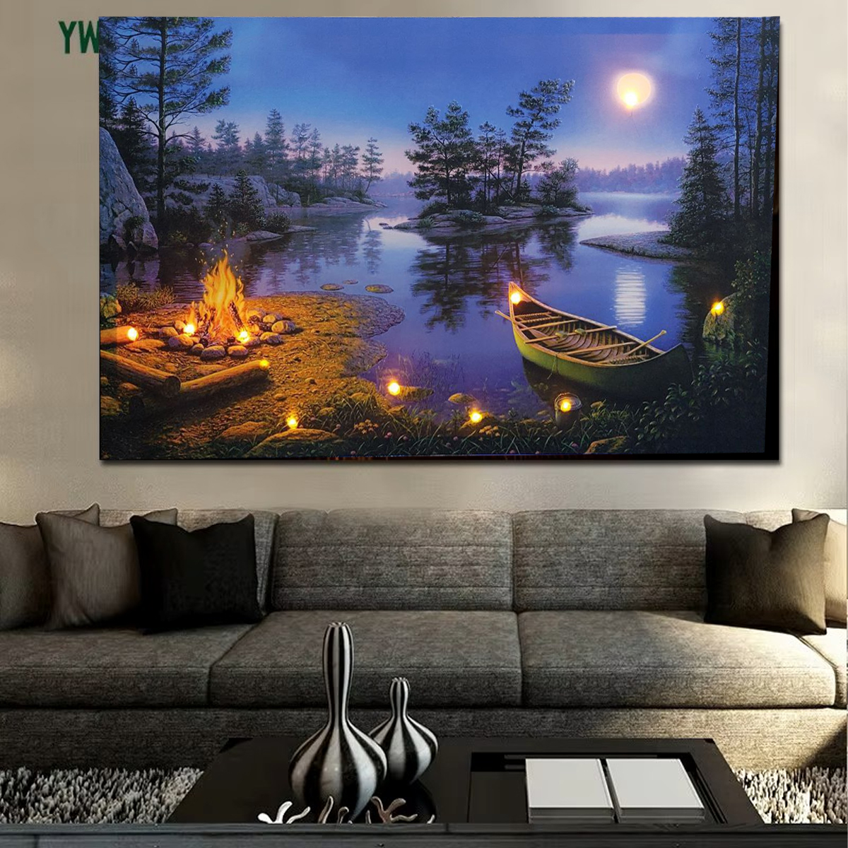 Nurkamol LED manzara tasviri - Tabiat dizayni